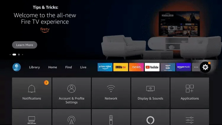 open Downloader app on Firestick after install