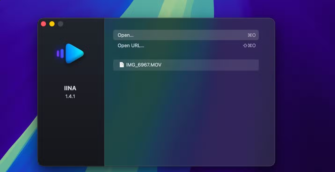 IPTV Mac paste M3U playlist URL in IINA player MyTVWay