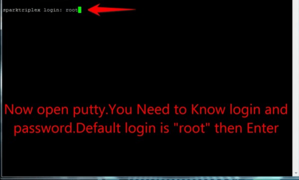IPTV Enigma2 PuTTY login with root username password MyTVWay