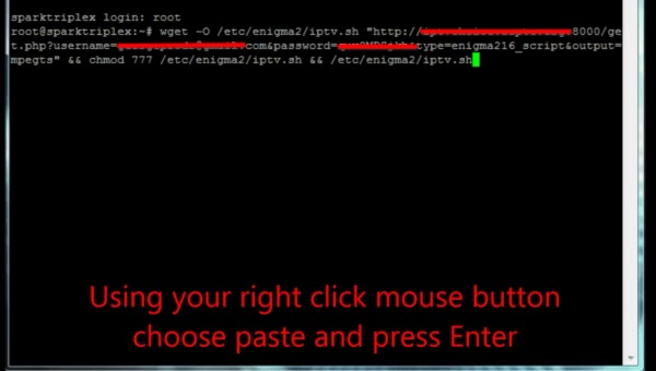 IPTV Enigma2 paste URL right click PuTTY press Enter MyTVWay