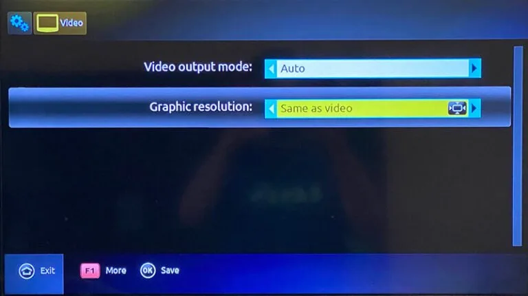 IPTV MAG Box graphic resolution same as video MyTVWay